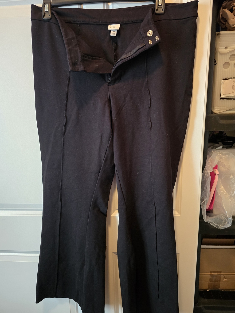 a new day Black Boot-Cut Stretch Pants